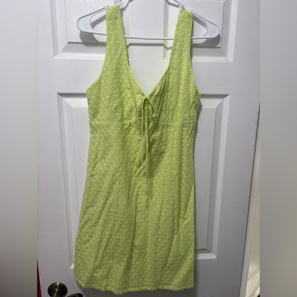 Copper Key Light Green Floral Dress